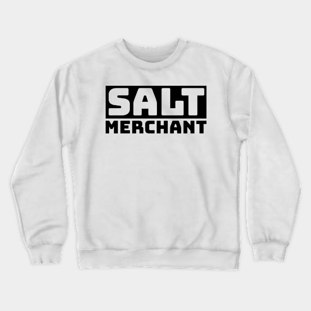 Salt Merchant Block Logo - Black Crewneck Sweatshirt by Salt Merchants